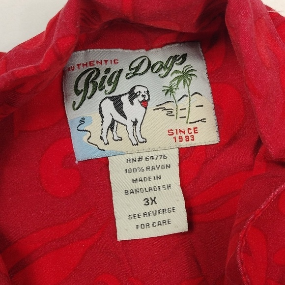Big Dogs men's Short sleeved button down shirt size 3X - Picture 2 of 13